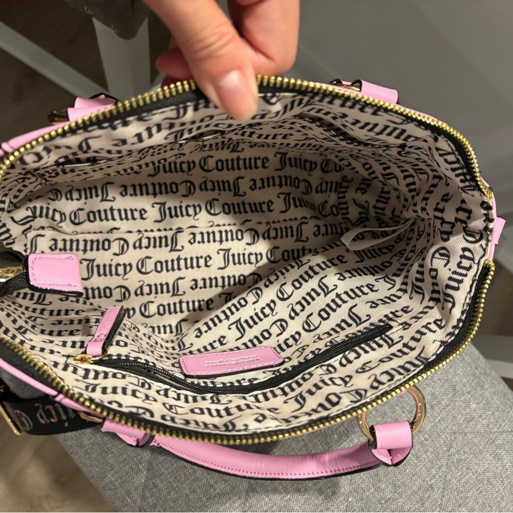 Juicy Couture Love Mode Satchel Fondant Pink Purse View 3